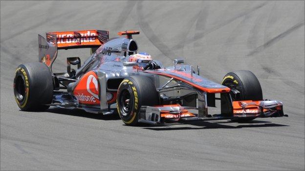 McLaren Mercedes' British driver Jenson Button