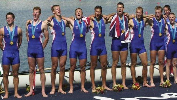 GB coxed eights gold medal winners, 2000