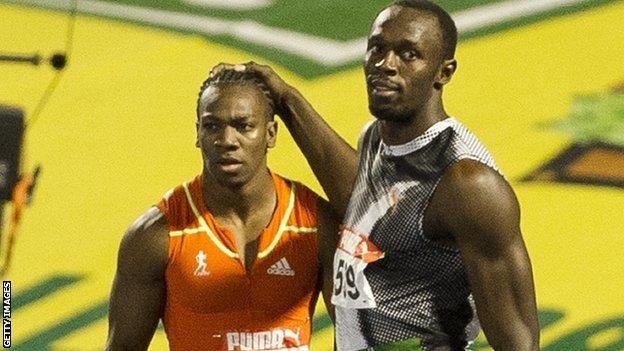 Yohan Blake and Usain Bolt