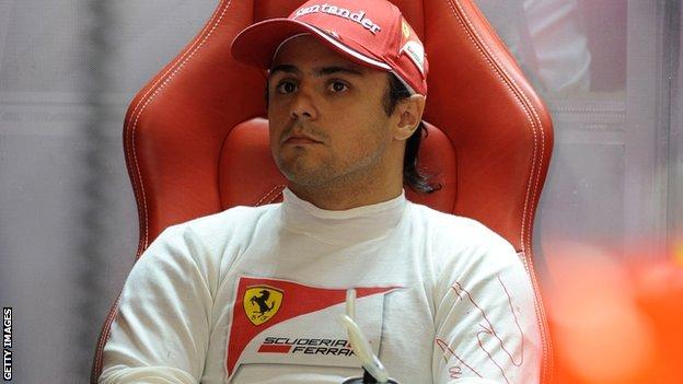 Ferrari dirver Felipe Massa