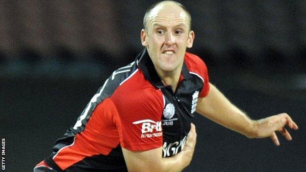 James Tredwell playing for England