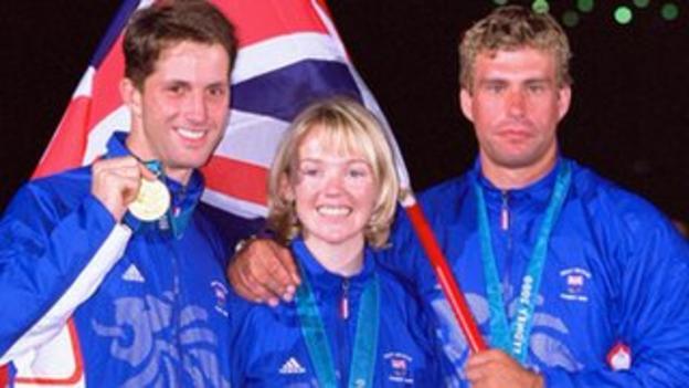 Ben Ainslie, Shirley Robertson and Iain Percy