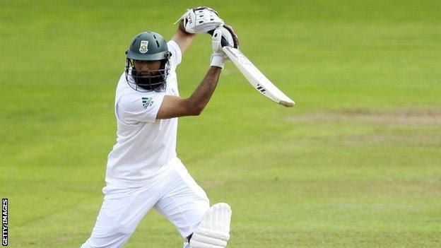 Hashim Amla in action for South Africa