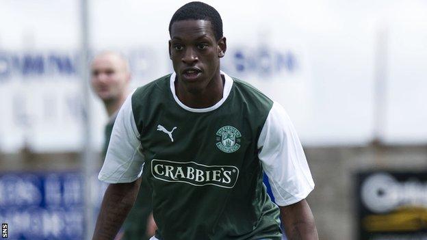 Isaiah Osbourne has been with Hibs for a year