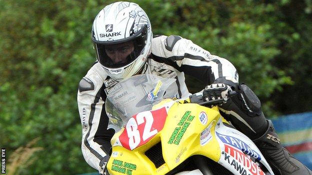 David Johnson in action at last year's Ulster Grand Prix