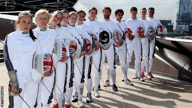 British fencing team