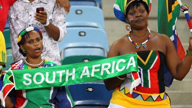 South African football fans