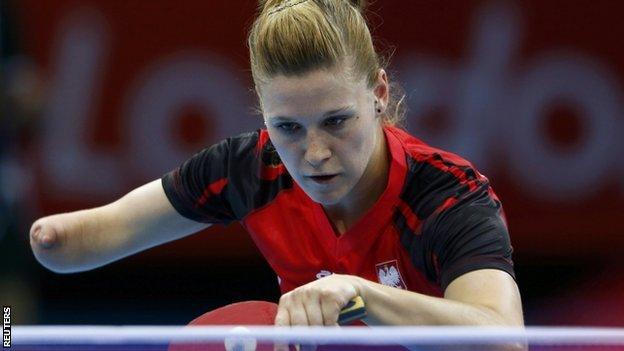 Paralympian Natalia Partyka wins Olympic table tennis opener - BBC Sport