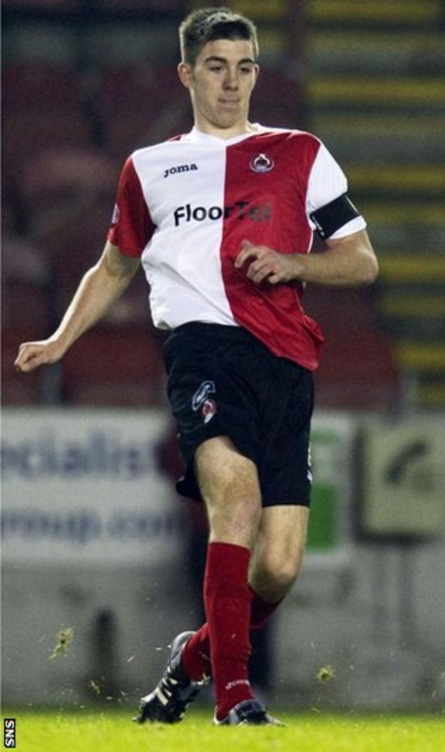 Declan Gallagher was signed from Clyde in preparation for Division One