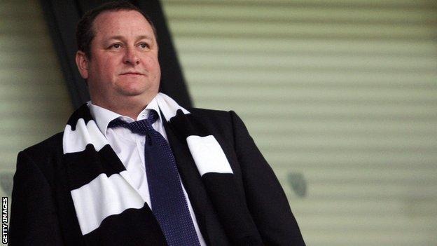 Newcastle owner Mike Ashley