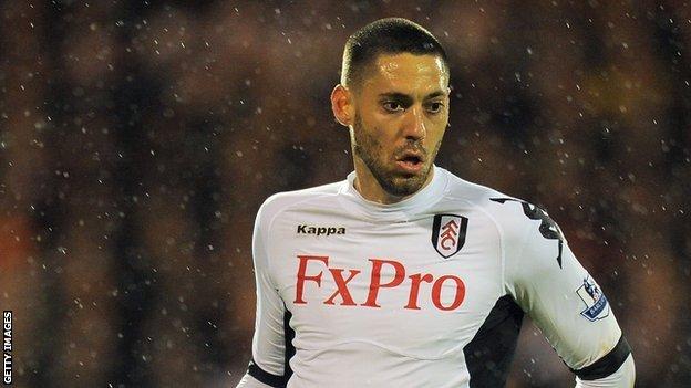 Fulham omit Clint Dempsey from squad to face Manchester United - BBC Sport