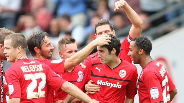 Peter Whittingham is the centre of attention after scoring a hat-trick against Wolves