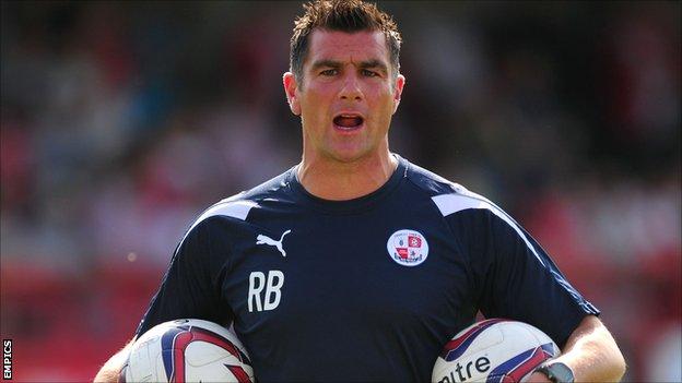 Crawley Town manager Richie Barker