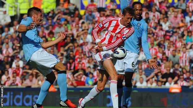 Peter Crouch's Stoke goal against Man City best of the season' - BBC Sport