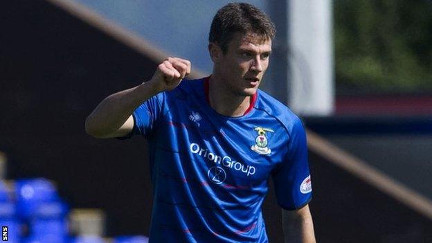 Inverness midfielder Owain Tudur Jones