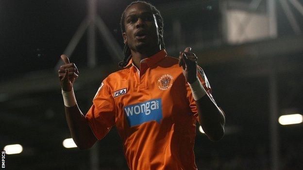 Nathan Delfouneso was on the scoresheet for Blackpool