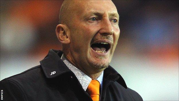 Blackpool manager Ian Holloway
