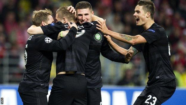 Celtic were 3-2 winners against Spartak Moscow