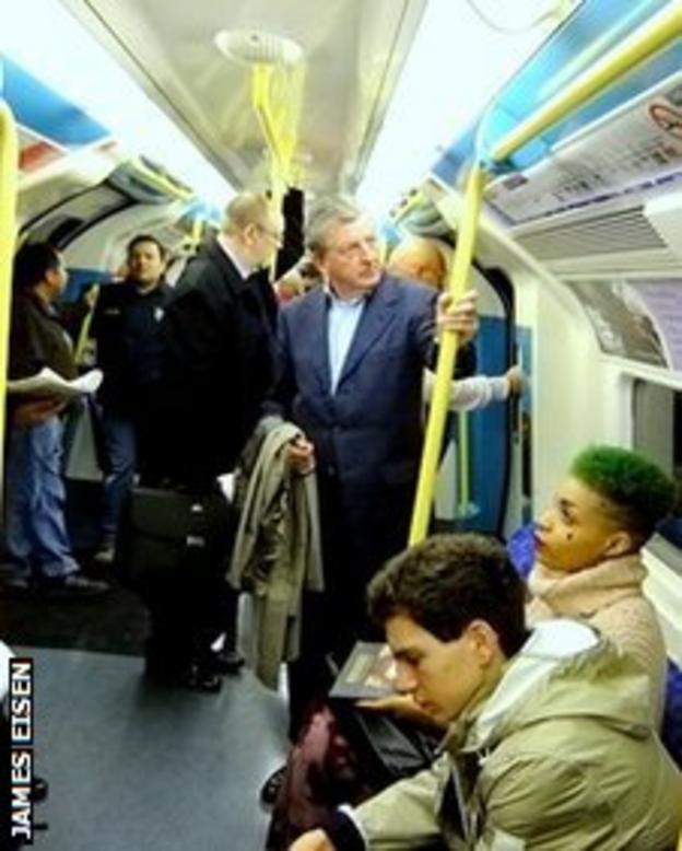 Roy Hodgson on the tube