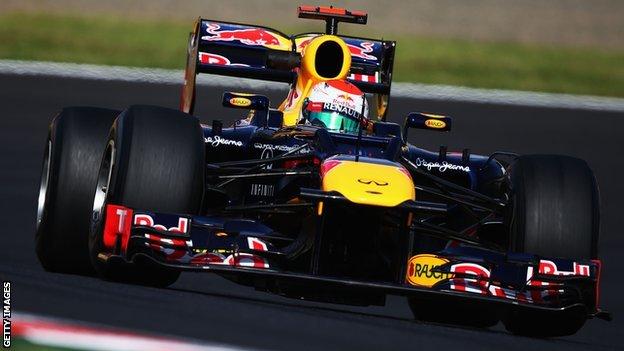 F1 champion Vettel: Red Bull will be slower in 2012