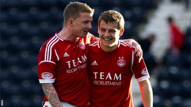 Aberdeen duo Jonny Hayes and Ryan Fraser