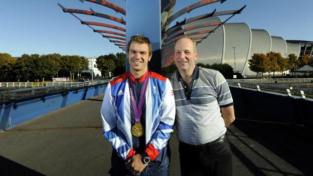 Olympic Gold medalist Tim Baillie and former coach Alan Meikle