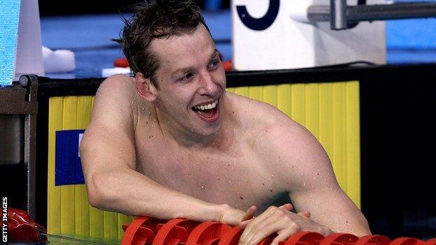 Scottish swimmer David Carry