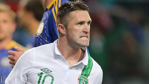 Robbie Keane missed Friday's 6-1 hammering by Germany because of injury