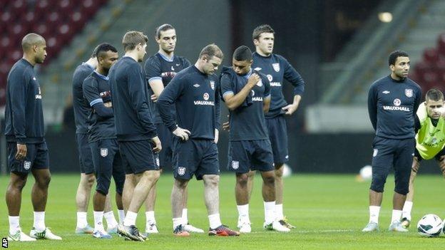 England team training
