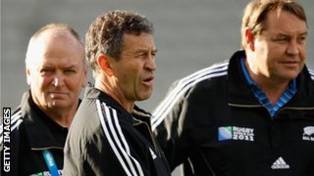 Graham Henry (left), Wayne Smith (centre) and Steve Hansen (right) guided New Zealand to their 2011 World Cup triumph