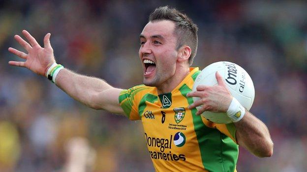 Karl Lacey celebrates after Donegal's victory in the All-Ireland final
