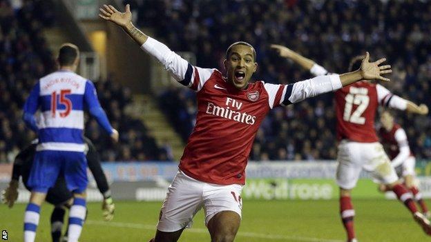 Arsenal striker Theo Walcott