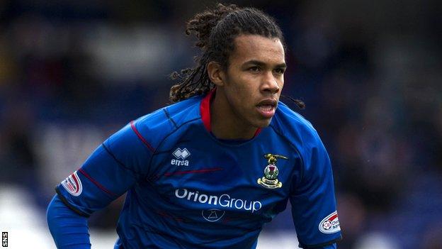 Roberts in action for Caley Thistle