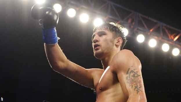 Nathan Cleverly celebrates victory