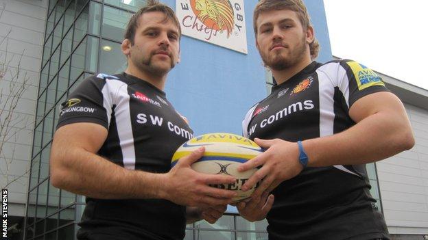Chris Whitehead (left) and Luke Cowan-Dickie
