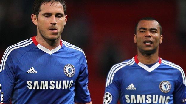 Chelsea's Frank Lampard and Ashley Cole