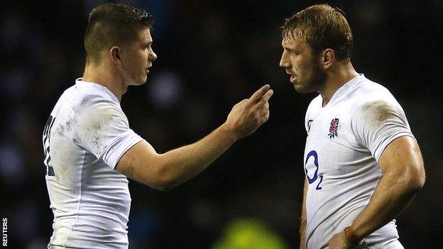 Owen Farrell and Chris Robshaw discuss the decision to kick for goal
