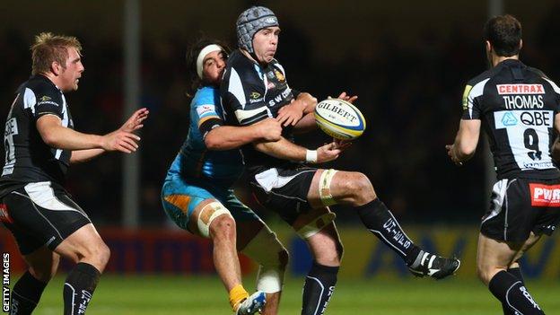 Exeter Chiefs against Wasps