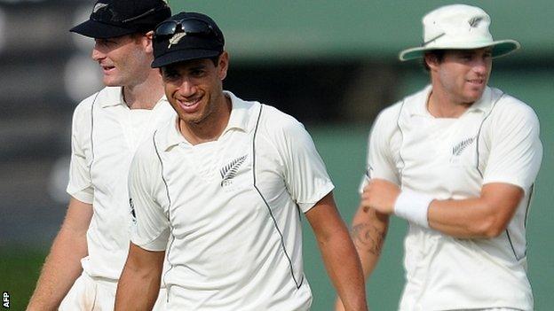 Ross Taylor walks off the field after New Zealand's Test win over Sri Lanka