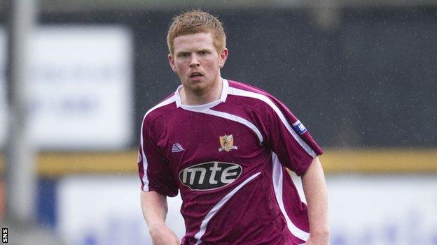 Alloa goalscorer Ryan McCord