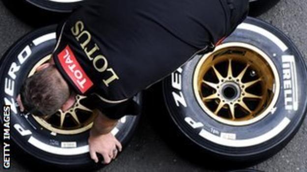 Lotus mechanic and tyres