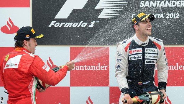 Williams driver Pastor Maldonado