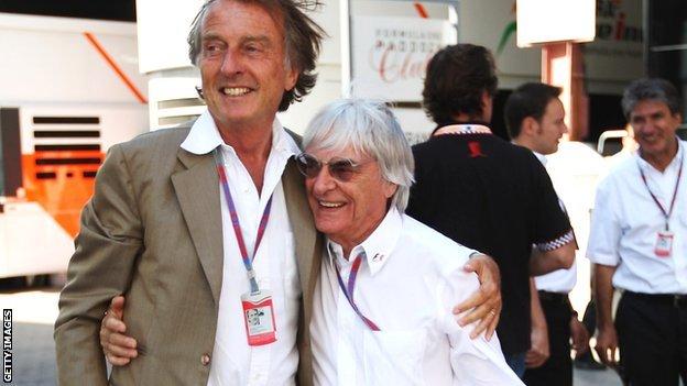 Luca di Montezemolo and Bernie Ecclestone