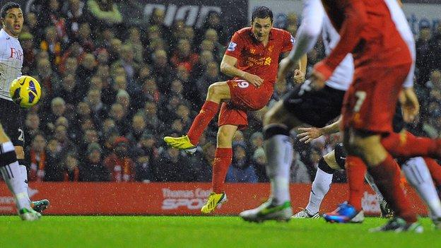 Liverpool winger Stewart Downing