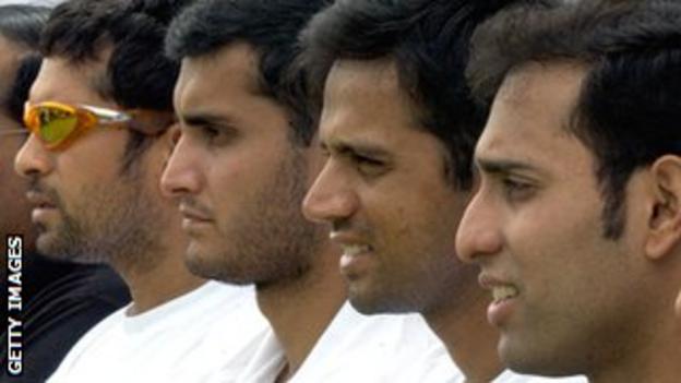 Sachin Tendulkar, Sourav Ganguly, Rahul Dravid and VVS Laxman