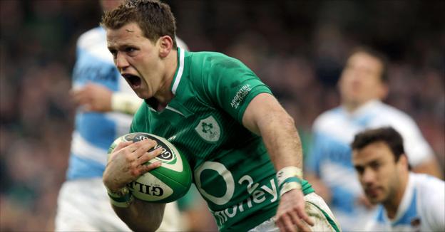 Craig Gilroy made a big impact by scoring a try on his full Ireland debut against Argentina