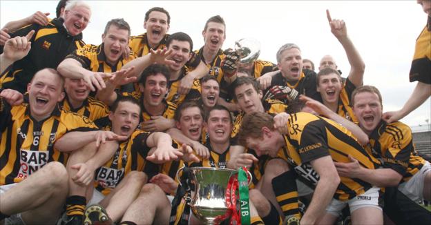 Crossmaglen celebrate after winning the All-Ireland Club Football title in March