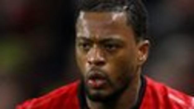 Manchester United left-back Patrice Evra