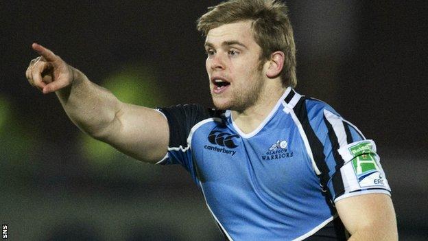Pat MacArthur in action for Glasgow Warriors