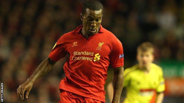 Andre Wisdom in action for Liverpool